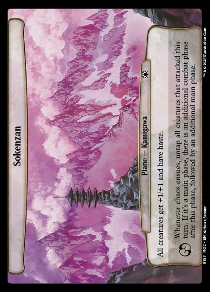 2023 March of the Machine Commander Sokenzan #157 common card image
