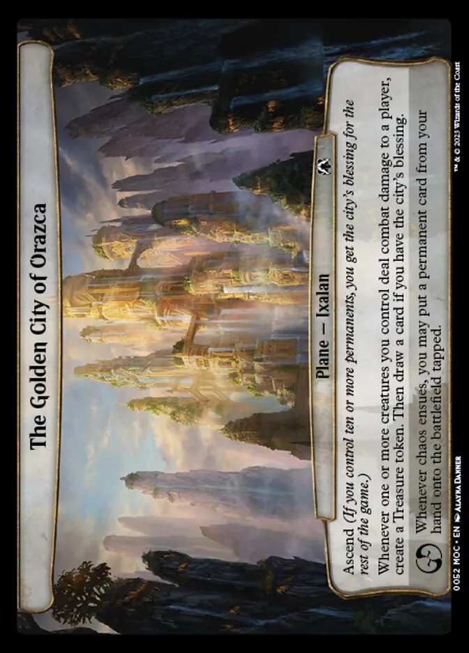 2023 March of the Machine Commander The Golden City of Orazca #52 common card image