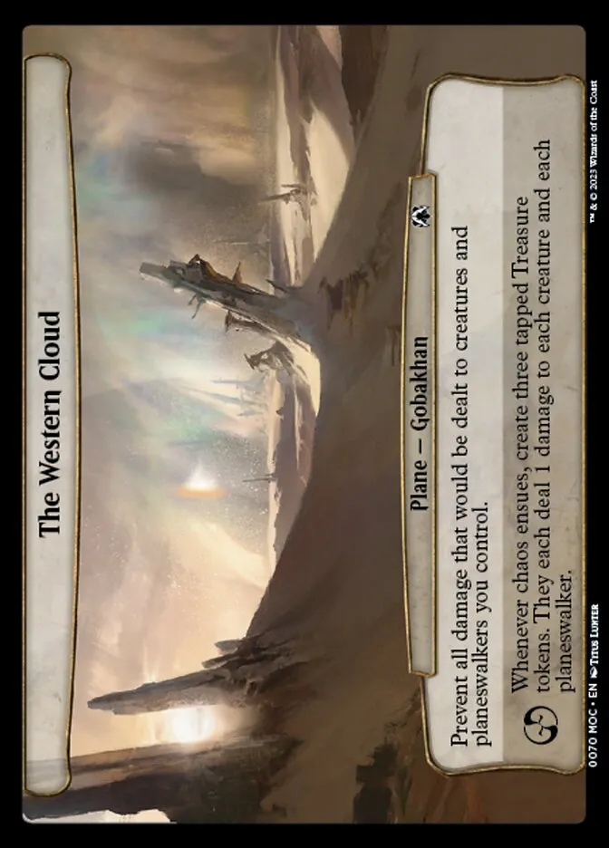 2023 March of the Machine Commander The Western Cloud #70 common card image