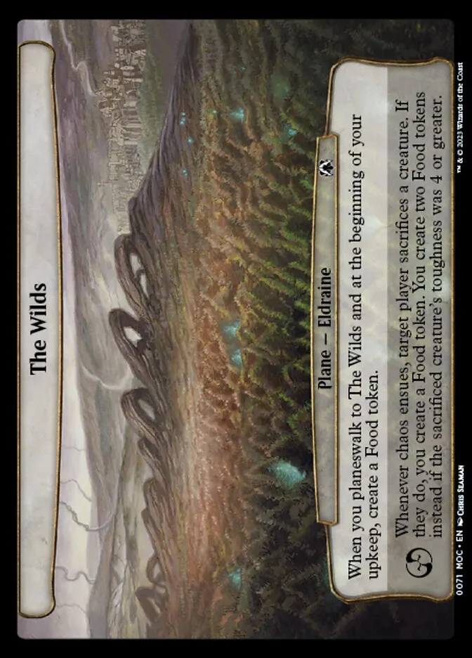2023 March of the Machine Commander The Wilds #71 common card image