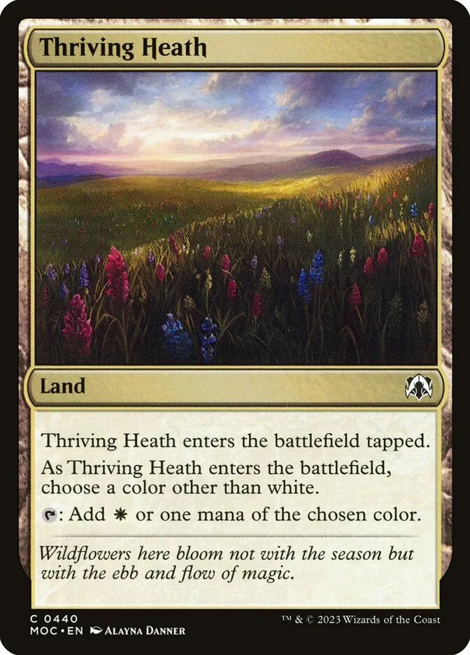 2023 March of the Machine Commander Thriving Heath #440 common card image