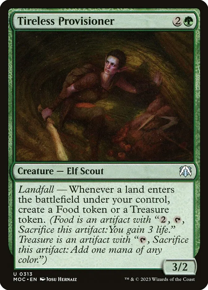 2023 March of the Machine Commander Tireless Provisioner uncommon #313 uncommon card image