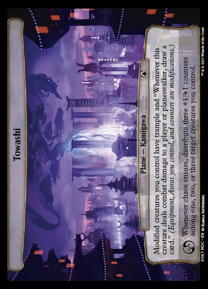 2023 March of the Machine Commander Towashi #67 common card image