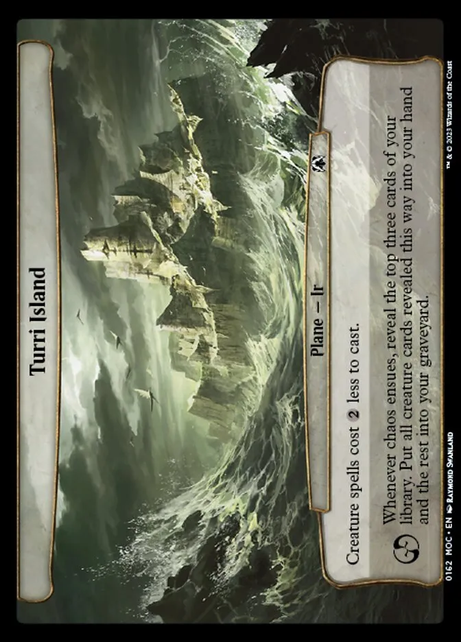 2023 March of the Machine Commander Turri Island #162 common card image