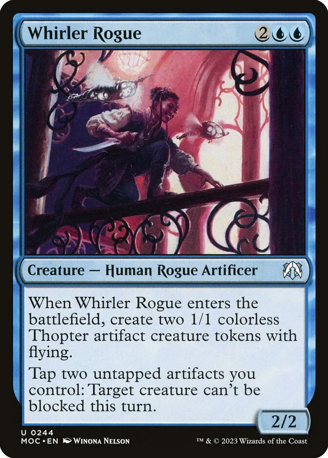 2023 March of the Machine Commander Whirler Rogue uncommon #244 uncommon card image
