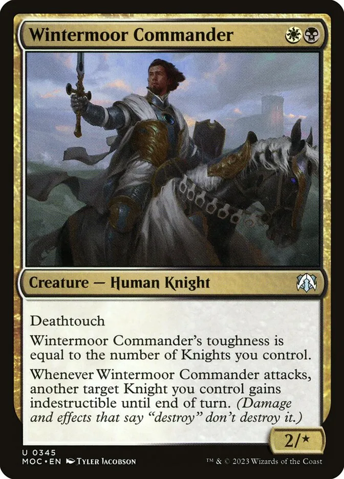 2023 March of the Machine Commander Wintermoor Commander uncommon #345 uncommon card image