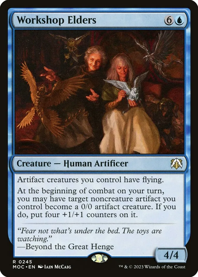 2023 March of the Machine Commander Workshop Elders #245 rare card image