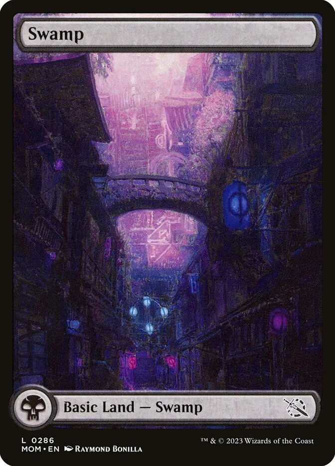 2023 March of the Machine Swamp #286 common card image