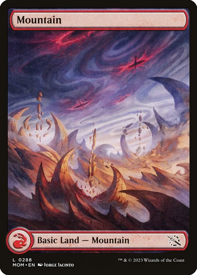 2023 March of the Machine Mountain #288 common card image