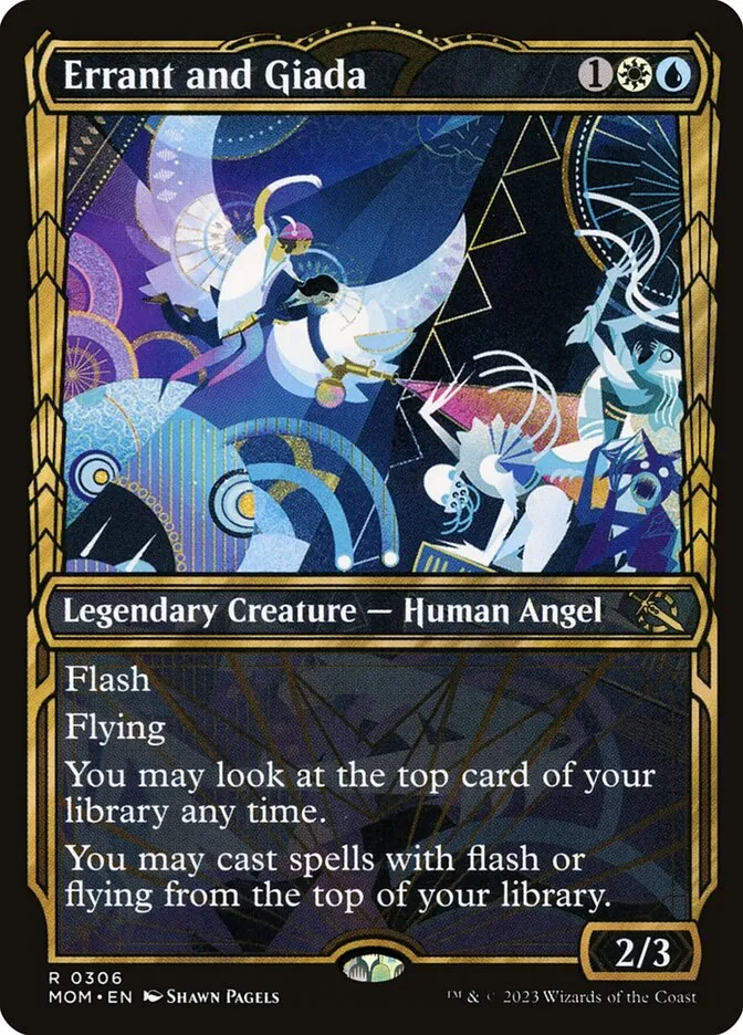 2023 March of the Machine Errant and Giada #306 rare card image
