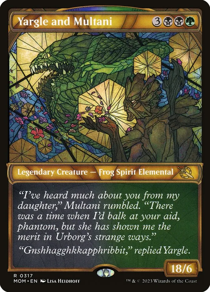 2023 March of the Machine Yargle and Multani #317 rare card image