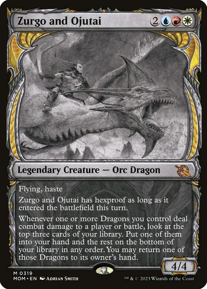 2023 March of the Machine Zurgo and Ojutai #319 mythic card image