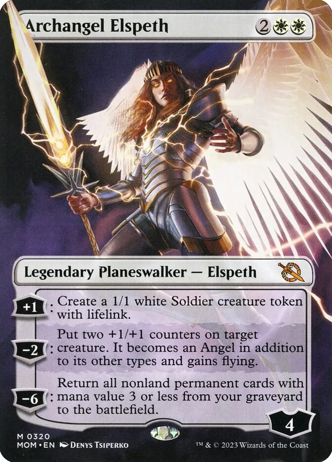 2023 March of the Machine Archangel Elspeth #320 mythic card image