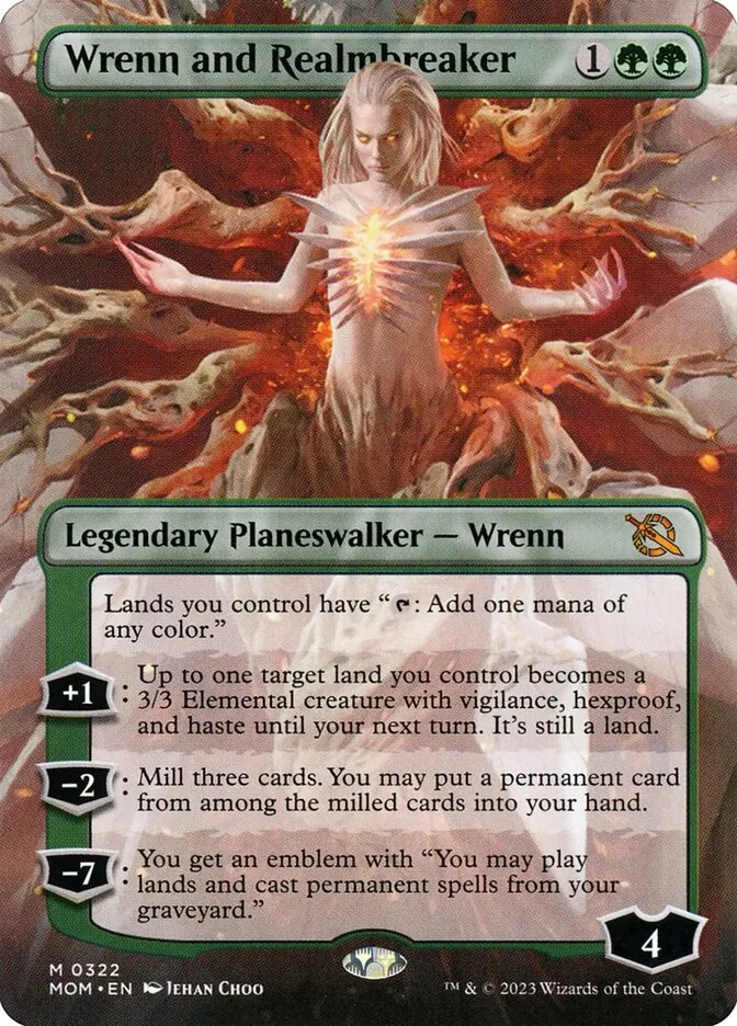 2023 March of the Machine Wrenn and Realmbreaker #322 mythic card image