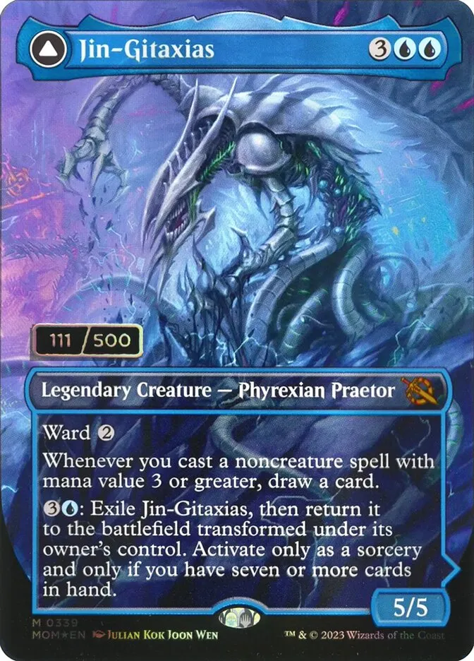 2023 March of the Machine Jin-Gitaxias // The Great Synthesis #339 mythic card image