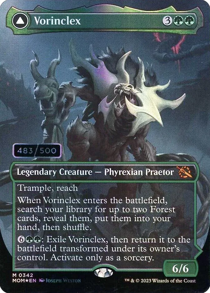2023 March of the Machine Vorinclex // The Grand Evolution #342 mythic card image