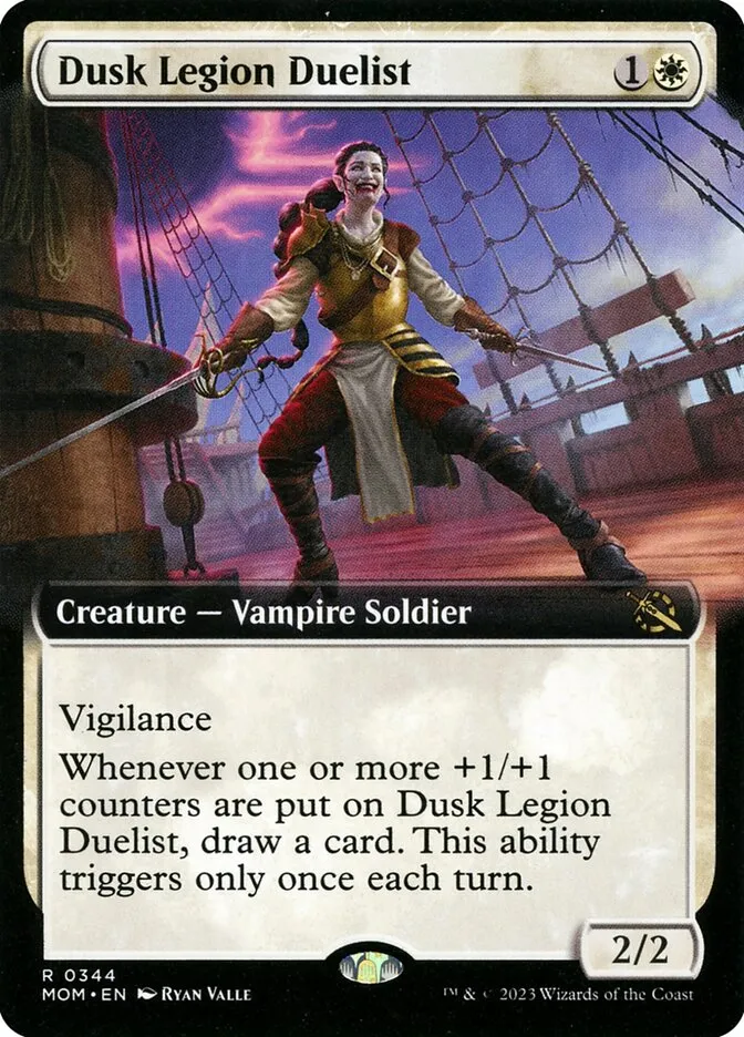 2023 March of the Machine Dusk Legion Duelist #344 rare card image