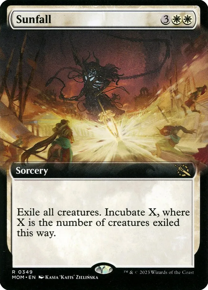 2023 March of the Machine Sunfall #349 rare card image