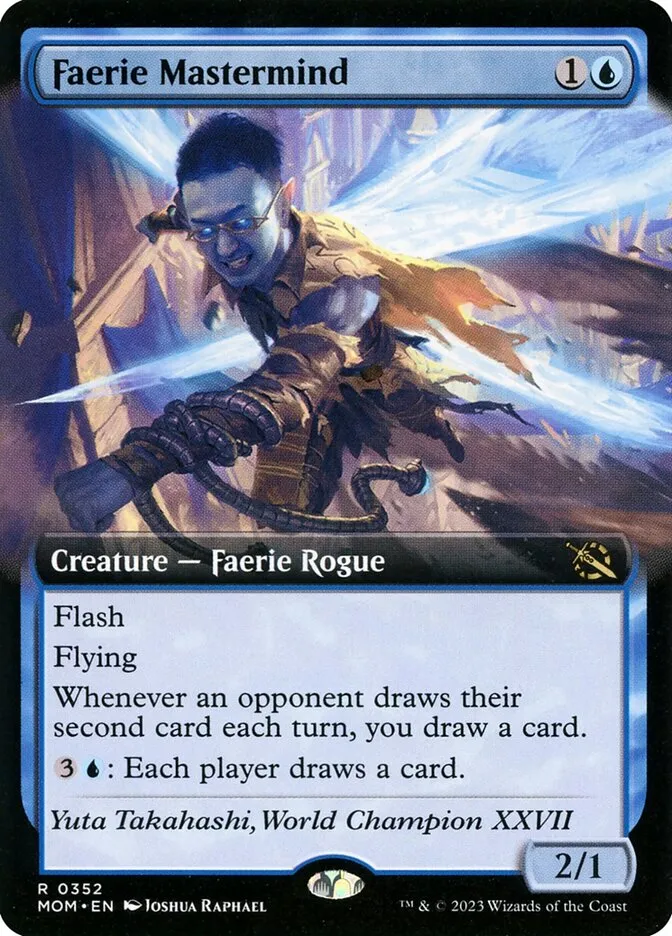 2023 March of the Machine Faerie Mastermind #352 rare card image