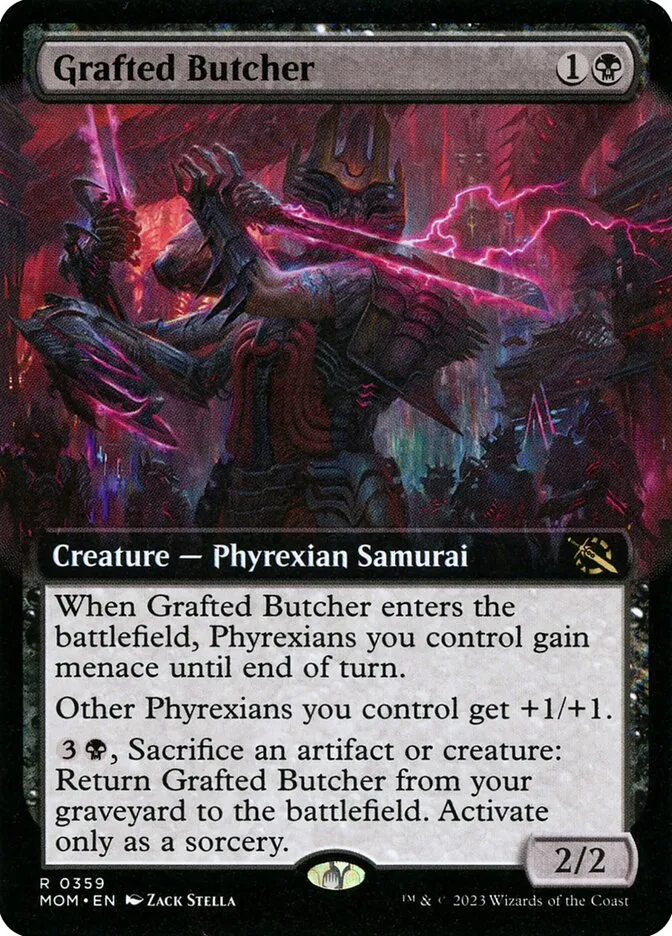 2023 March of the Machine Grafted Butcher #359 rare card image