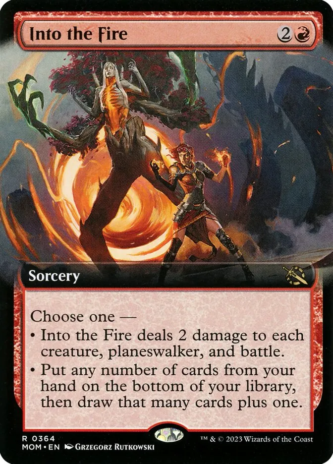 2023 March of the Machine Into the Fire #364 rare card image