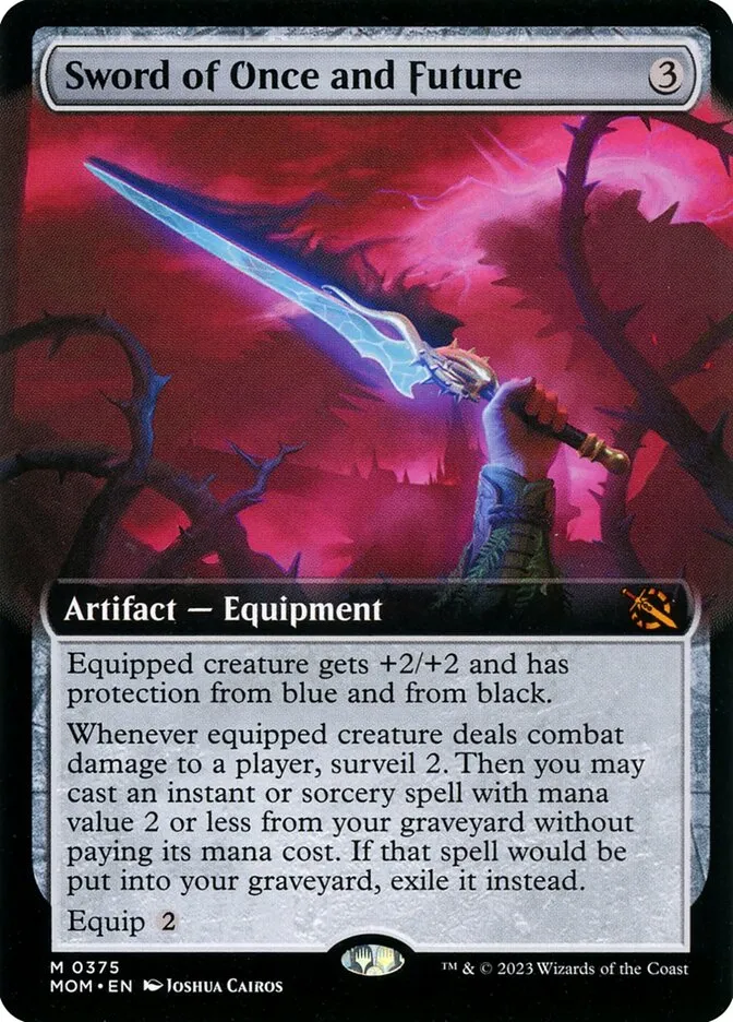 2023 March of the Machine Sword of Once and Future #375 mythic card image