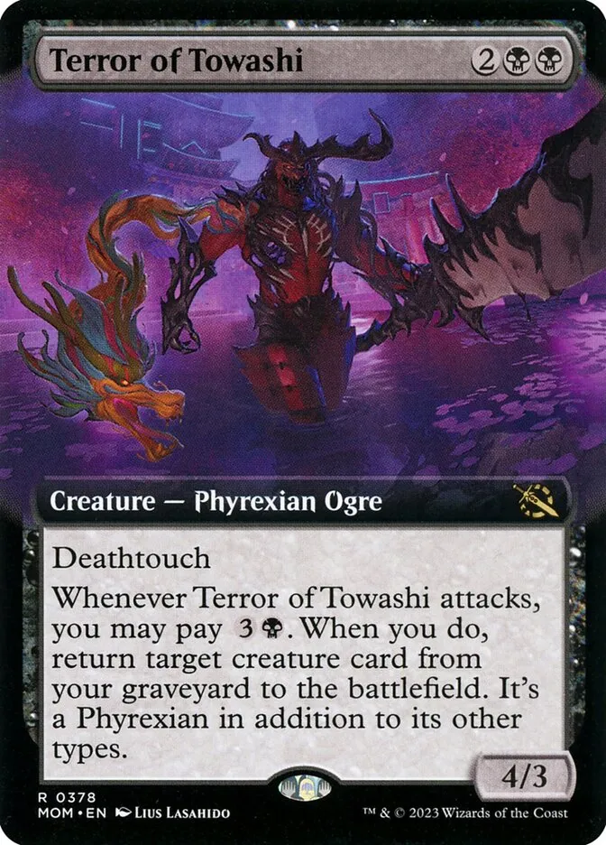 2023 March of the Machine Terror of Towashi #378 rare card image