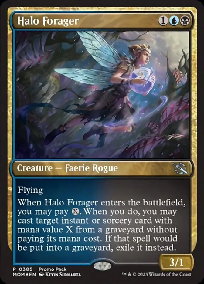 2023 March of the Machine Halo Forager #385 uncommon card image