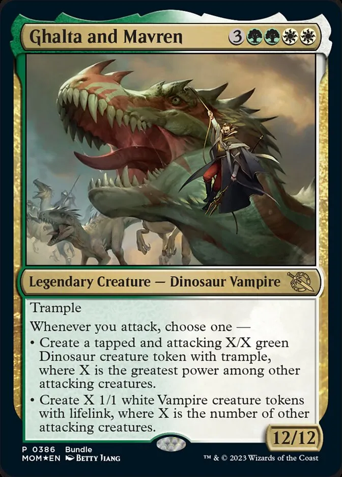 2023 March of the Machine Ghalta and Mavren #386 rare card image