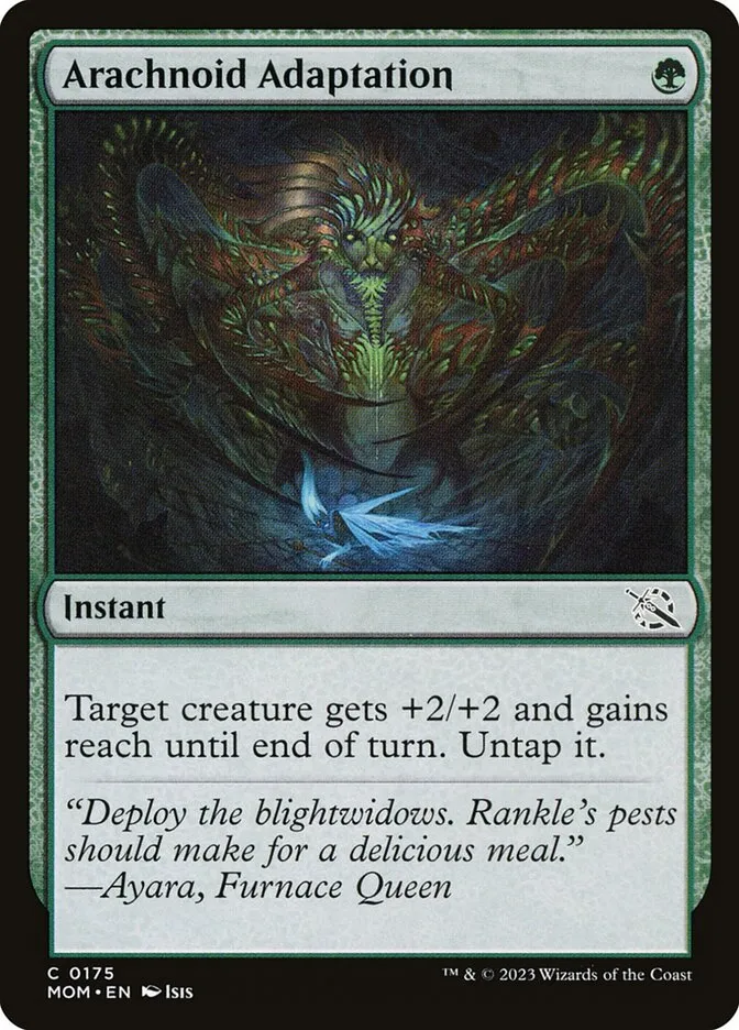 2023 March of the Machine Arachnoid Adaptation #175 common card image