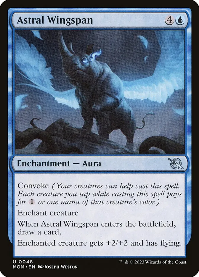 2023 March of the Machine Astral Wingspan uncommon #48 uncommon card image
