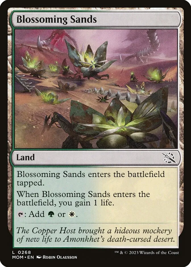 2023 March of the Machine Blossoming Sands #268 common card image