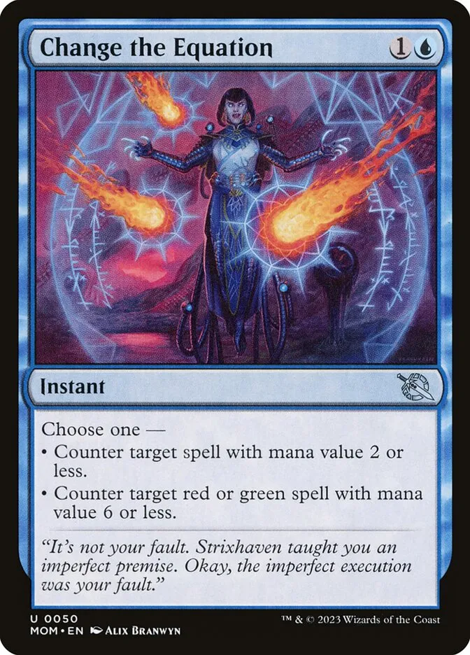 2023 March of the Machine Change the Equation uncommon #50 uncommon card image