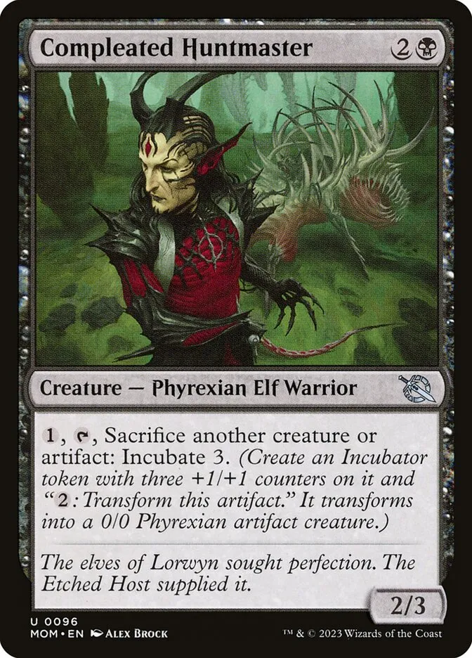 2023 March of the Machine Compleated Huntmaster uncommon #96 uncommon card image