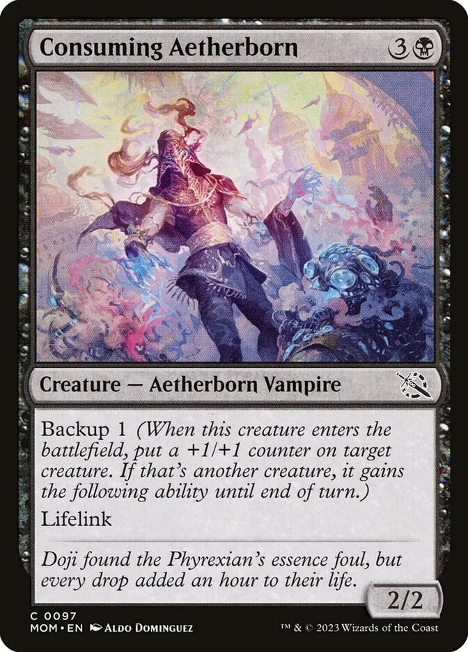 2023 March of the Machine Consuming Aetherborn #97 common card image