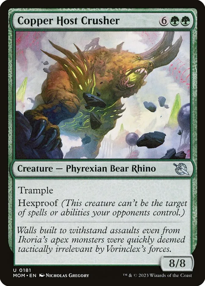 2023 March of the Machine Copper Host Crusher uncommon #181 uncommon card image