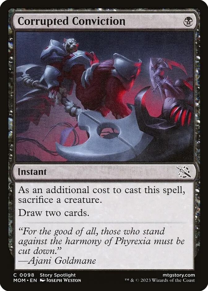 2023 March of the Machine Corrupted Conviction #98 common card image