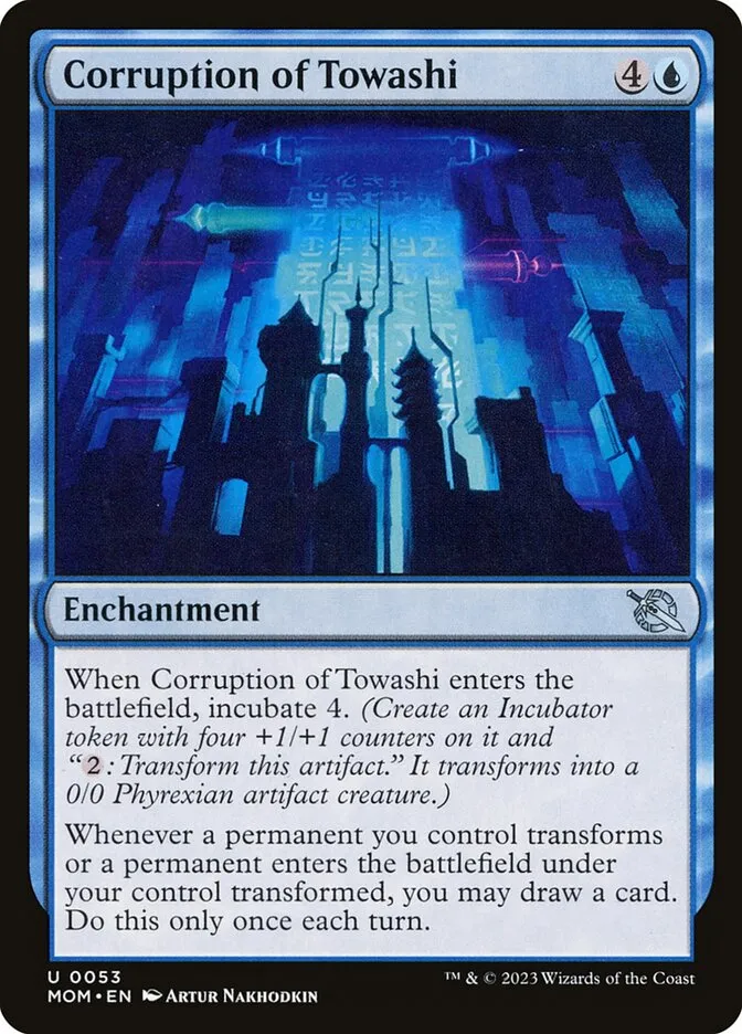 2023 March of the Machine Corruption of Towashi uncommon #53 uncommon card image
