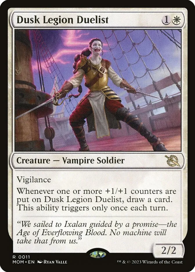 2023 March of the Machine Dusk Legion Duelist #11 rare card image