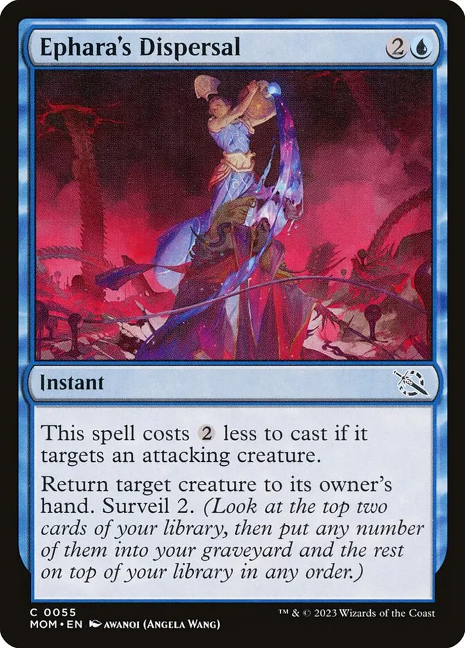 2023 March of the Machine Ephara's Dispersal #55 common card image