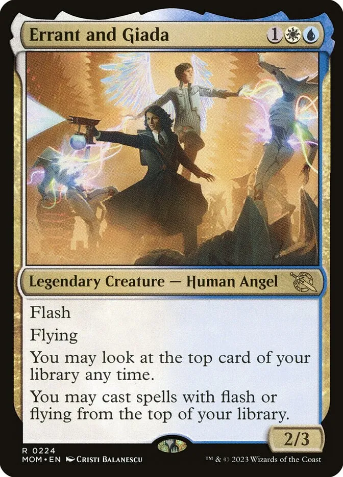 2023 March of the Machine Errant and Giada rare #224 rare card image