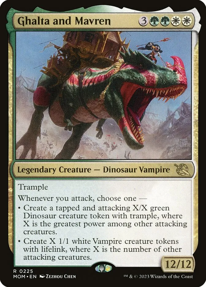2023 March of the Machine Ghalta and Mavren #225 rare card image