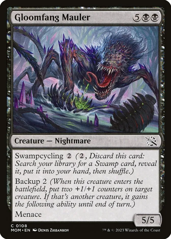 2023 March of the Machine Gloomfang Mauler #108 common card image