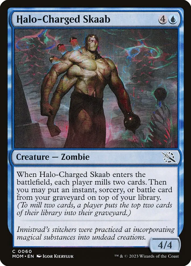 2023 March of the Machine Halo-Charged Skaab #60 common card image