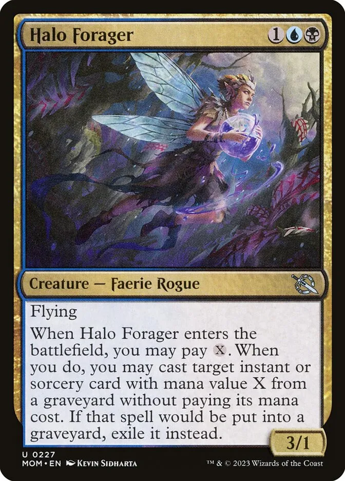 2023 March of the Machine Halo Forager uncommon #227 uncommon card image