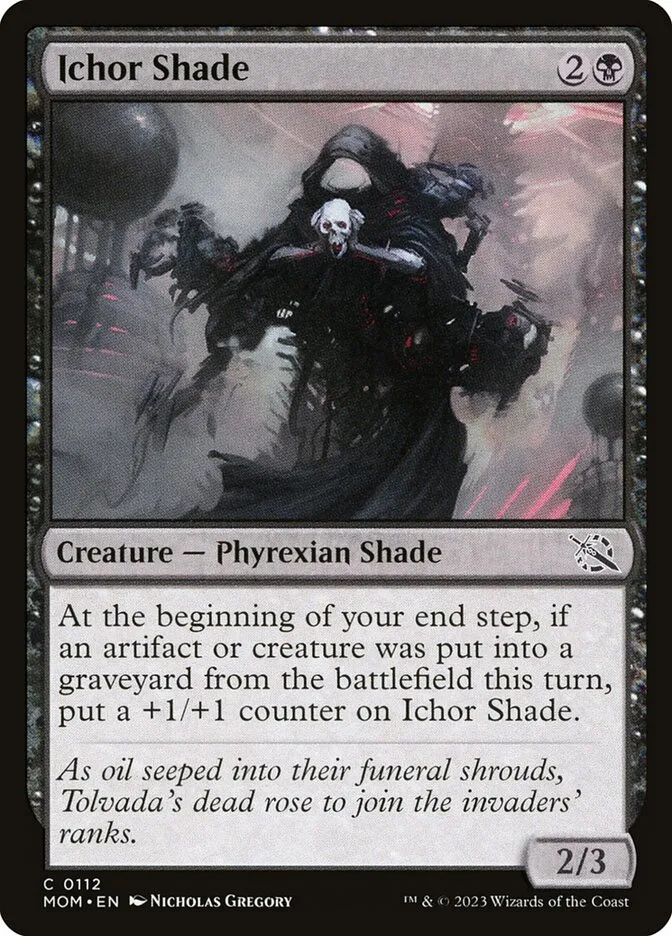 2023 March of the Machine Ichor Shade #112 common card image