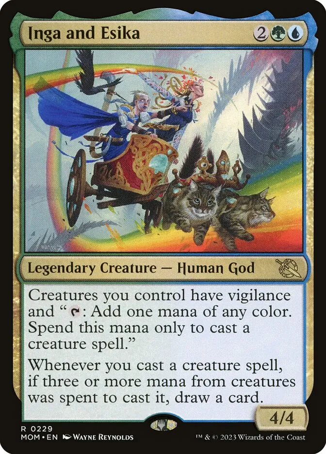 2023 March of the Machine Inga and Esika #229 rare card image