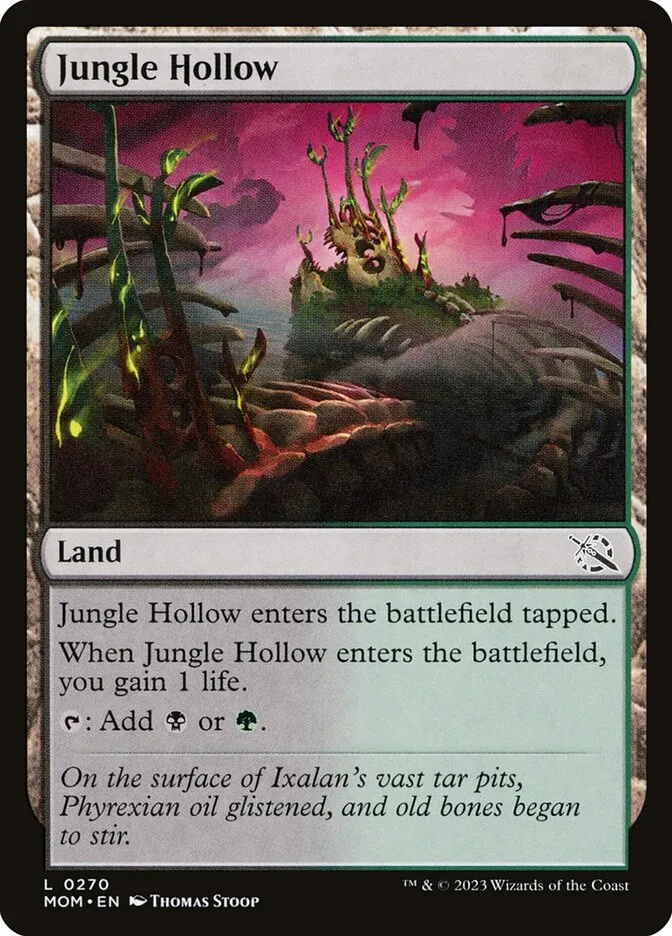 2023 March of the Machine Jungle Hollow #270 common card image