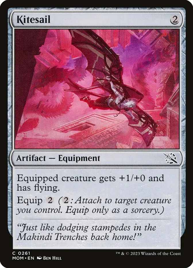 2023 March of the Machine Kitesail #261 common card image