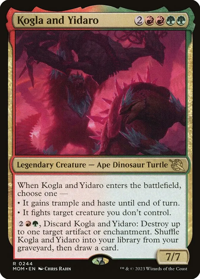 2023 March of the Machine Kogla and Yidaro #244 rare card image